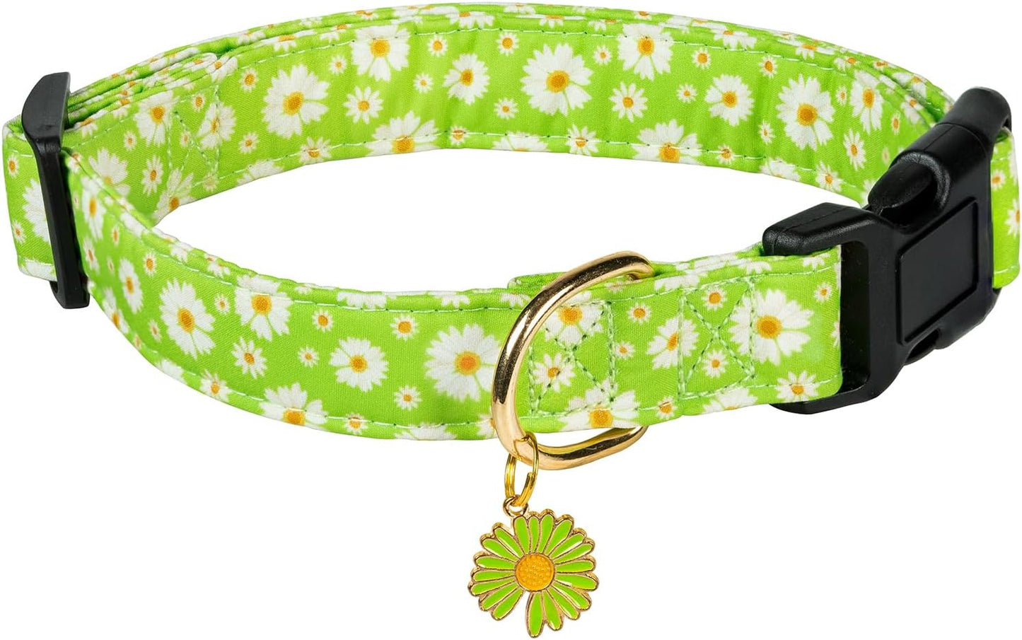 Cute Cotton Dog Collar for Small Medium Large Dogs Special Design Cute Pink Strawberry with Pendant for Girl Female Dogs Soft Adjustable Strawberry Puppy Collars for Girl Female Dogs Pet Collar