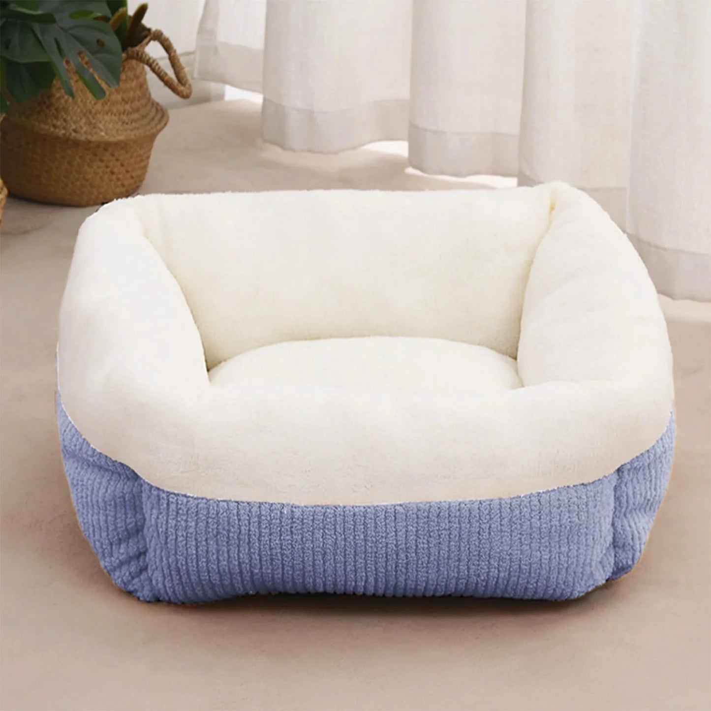 , Soft Warm Sleeping Nest for Cats and Small Dogs, Comfortable Plush Pet Mat for Indoor, Crate, Home Use