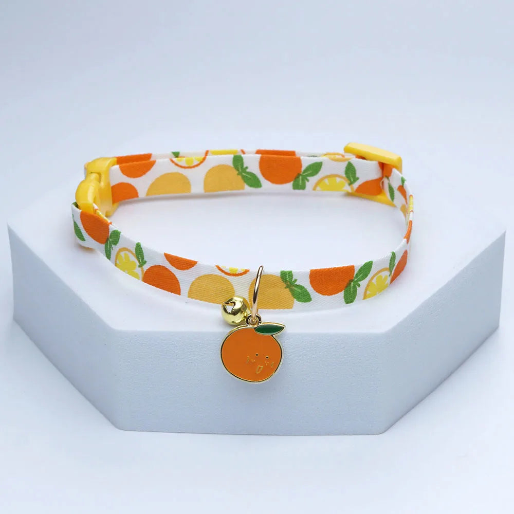 New Kawaii Cat Collar with Bell Cute Necklace for Small Dog Pet Flower Necklace Adjustable Kitten Neck Collar Cat Accessories
