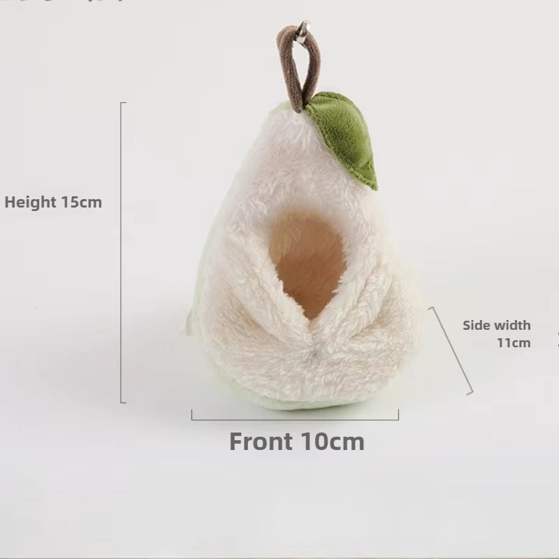 Pet Nest Small Animals Accessories Hamster Cage Winter Warm Bed Hamster Plush Hammock Parrot Cage Pendant Decoration Comfortable