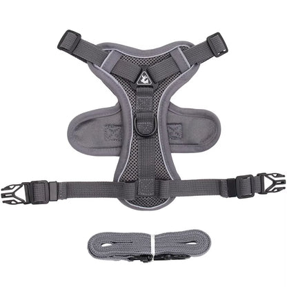 Cat Harness and Leash Set Escape Proof, Breathable Reflective Adjustable Kitten Chest Strap Pet Supplies for Outdoor Walking
