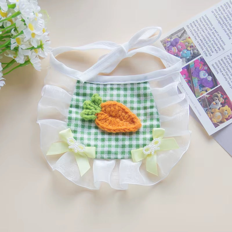 1Pc Pet Cat Bib Little Yellow Duck Pet Scarf Suitable for Small and Medium Dogs and Cats