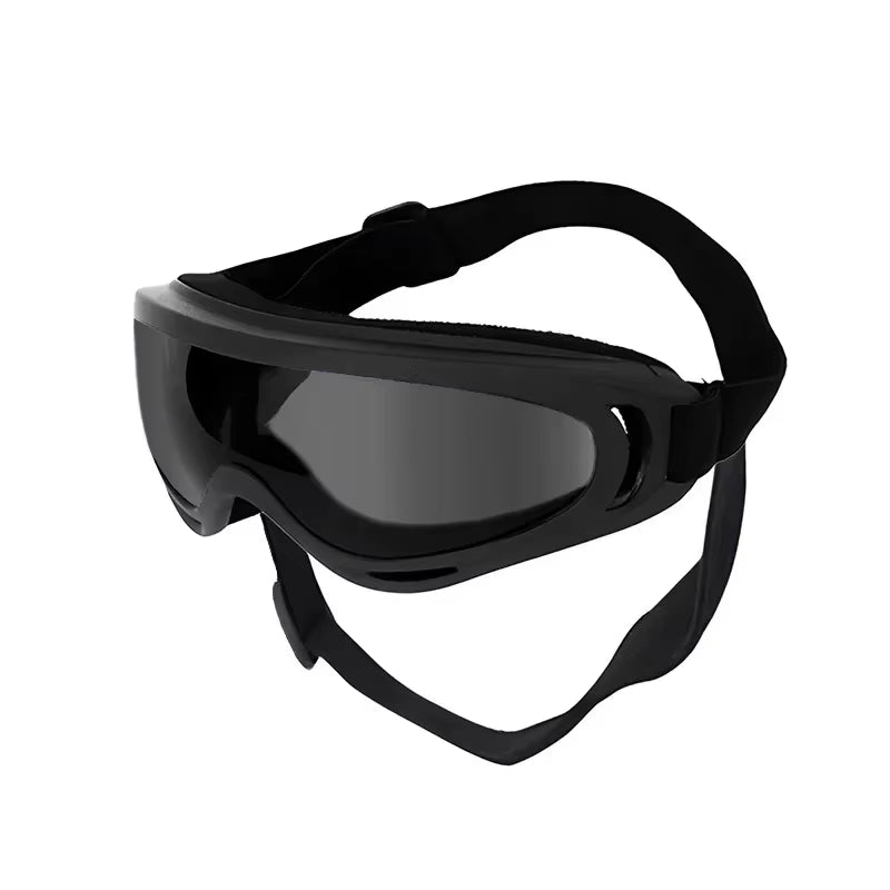 Pet Goggles Adjustable anti UV Glare Windproof Sunglasses for Dogs Outdoor Hiking Running Beach All Breeds Eye Protection Black