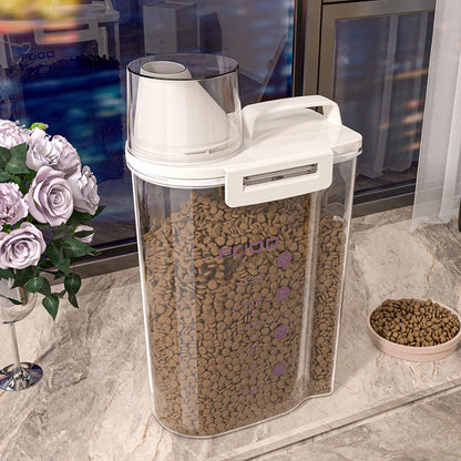 Sealed Cat Food Storage Bucket Vacuum Preservation Tank for Dog Food Moisture-Proof and Dehumidifying Pet Dog Snack Storage Box