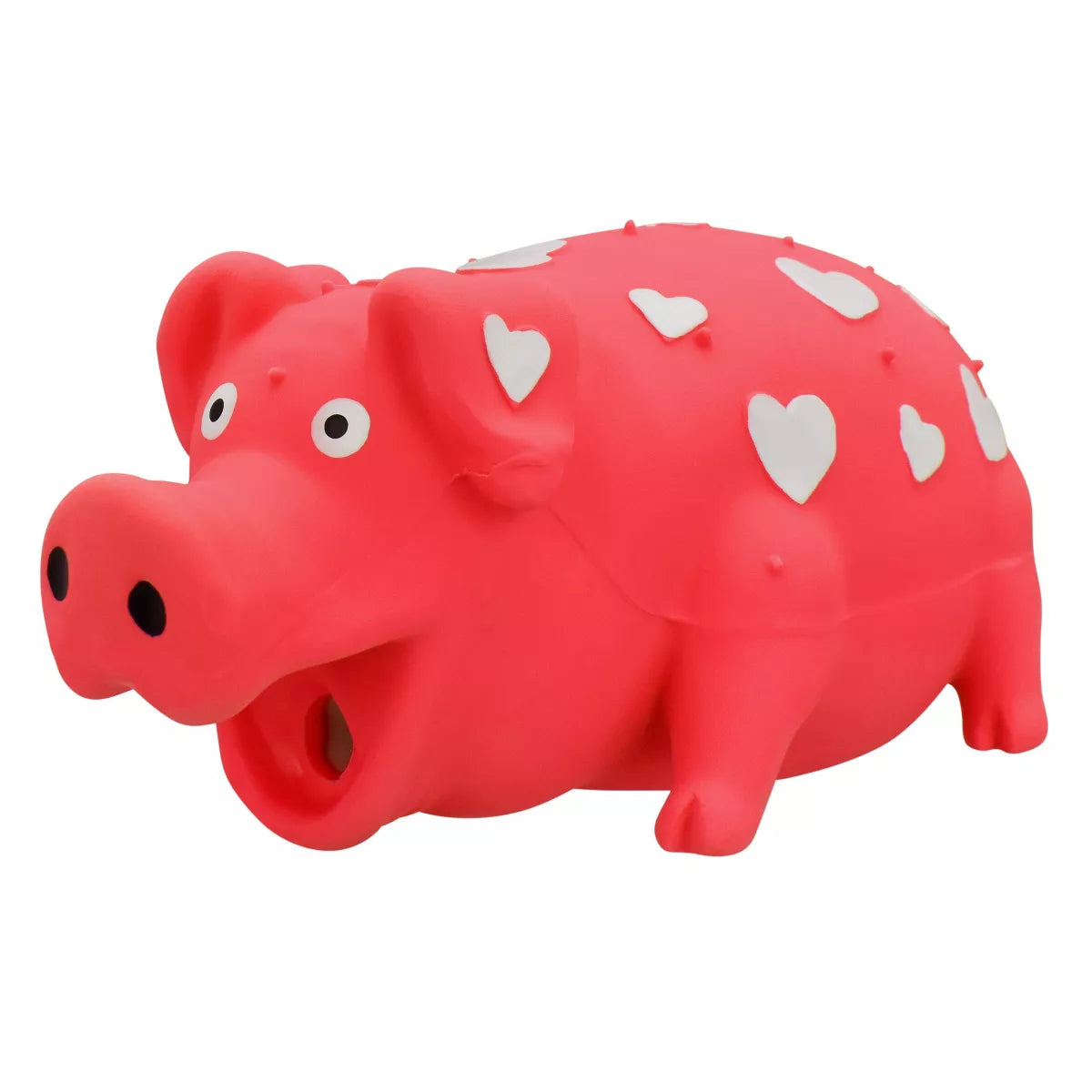 Multipet Pig Interactive Dog Toy - Red
