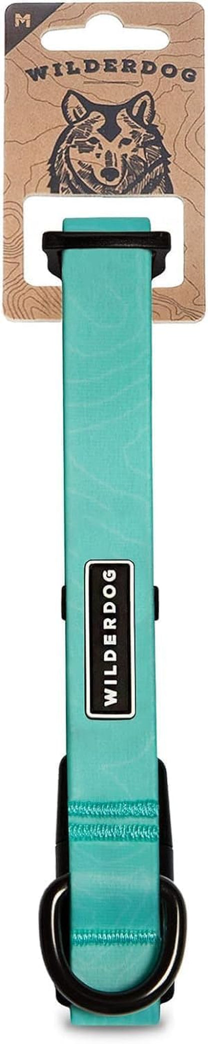 Waterproof Dog Collar - Repels Water & Dirt - Medium 13"-18" - Olive