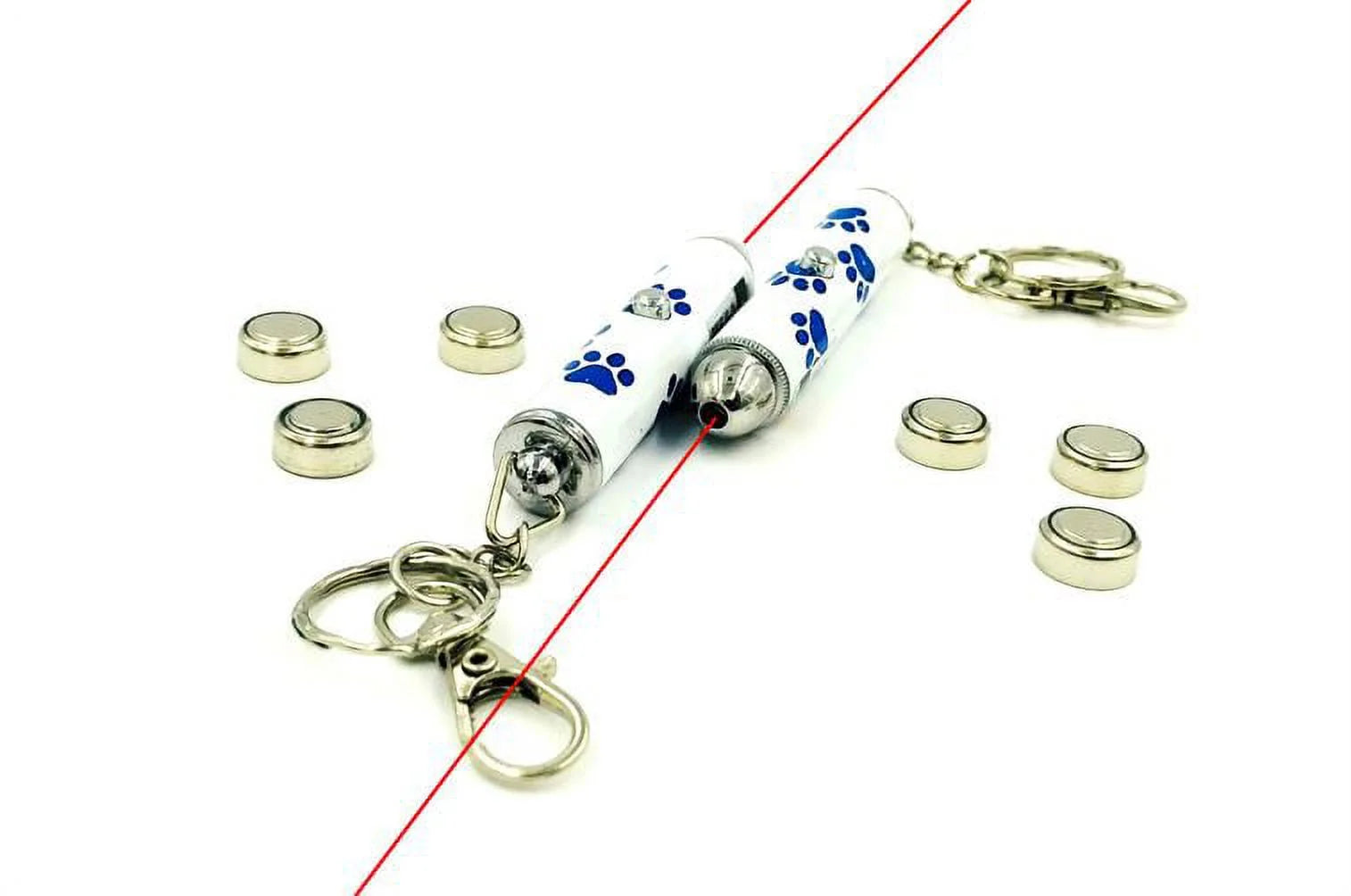 Pet Laser Exerciser and Keychain Toy 2 Pack