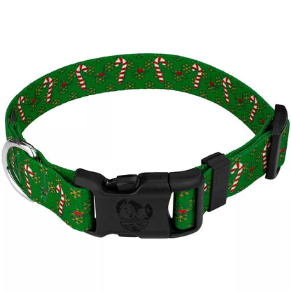 Country Brook Petz Deluxe Dog Collar - Christmas Collection - Made in the U.S.A.