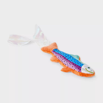 Shimmery Fish Kicker Cat Plush Toy - Boots & Barkley™