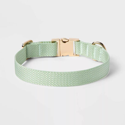 Fashion Solid Dog Collar - Dusty Robin - Boots & Barkley