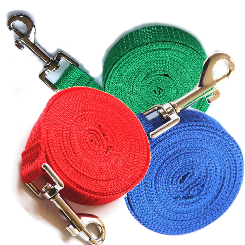 1.5 1.8 3 6 10 15 20 30 50M Solid Dog Leash for Large Dogs Pet Puppy Walking Training Lead Rope Big Dog Nylon Rope Long Leashes