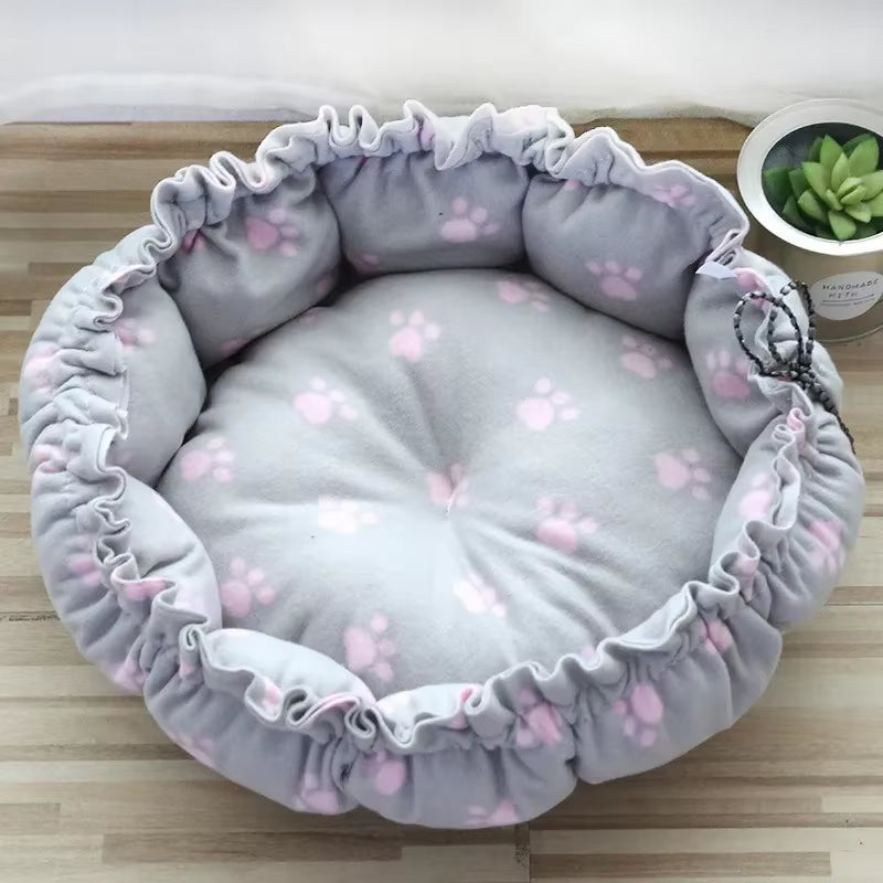 Drawstring Creative Soft Warm Nest Dual-Use Adjustable Pet Bed Nest Bed Pet Cushion for Cats Puppies Pet Supplies