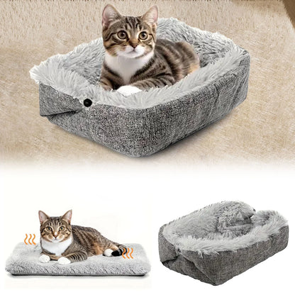 Orthopedic Pet Bed Supportive Comfort Sleeper Cushion Mat for Cats and Dogs with Removable Washable Cover