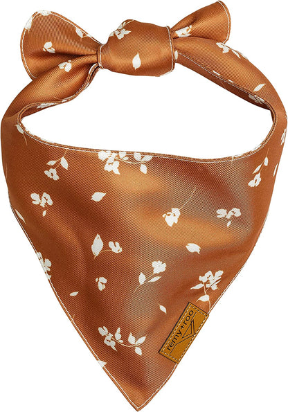 Small Spring Dog Bandanas - 4 Pack Emily Set | Premium Durable Adjustable Polyester Fabric Dog Scarfs | Patented Shape Girl Dog Bandana, Trendy Patterns, Floral Dog Bandana