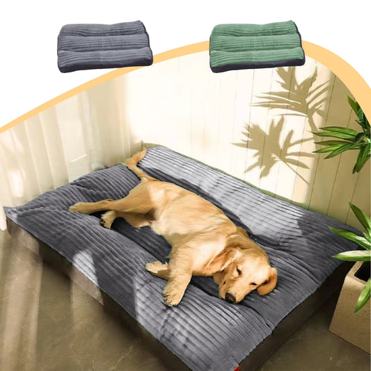 Dog Bed Washable with Removable Cover Waterproof, Soft Flannel Dog Crate Beds for Large Medium Small Dogs Cats, Non-Slip Pet Beds Kennel Pad 23.6 Inch X 18.5 Inch