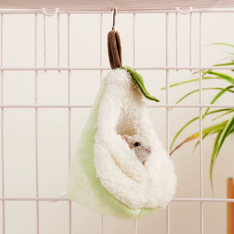 Pet Nest Small Animals Accessories Hamster Cage Winter Warm Bed Hamster Plush Hammock Parrot Cage Pendant Decoration Comfortable