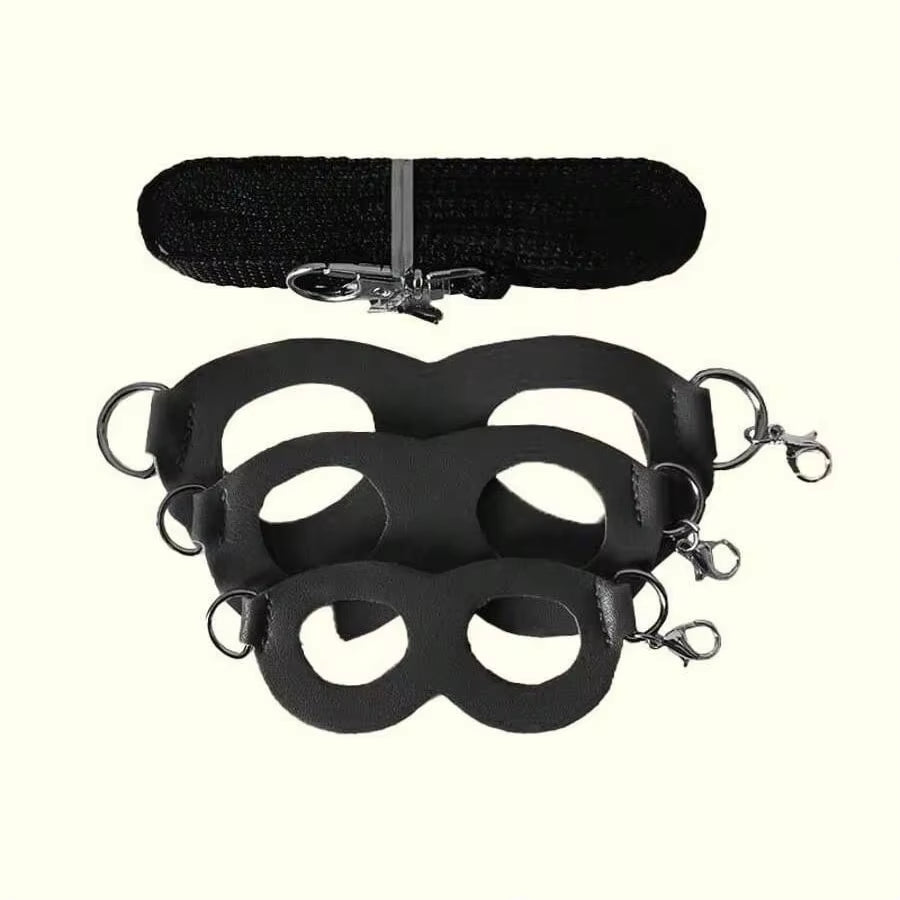 4 Pcs /Set Sugar Quoll Harness + Leash Set Escape-Proof Adjustable Collar for Pet Small Animals Hamsters Sugar Gliders Squirrels