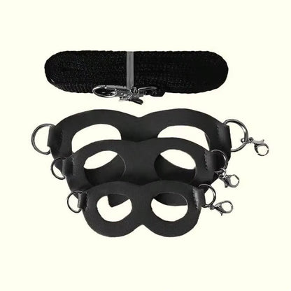 4 Pcs /Set Sugar Quoll Harness + Leash Set Escape-Proof Adjustable Collar for Pet Small Animals Hamsters Sugar Gliders Squirrels