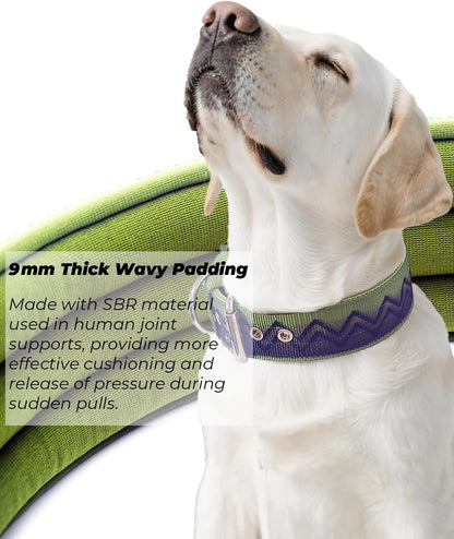 Neckshield Control Dog Collar for Large Dogs-2 Inches Wide with Pressure-Relief Padding, Professional Protection for Large & Giant Breeds, Jungle Night L