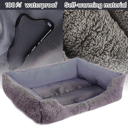 Dog Bed Washable Pet Cat Beds for Small Puppy Medium Dogs Cats, Hotpink