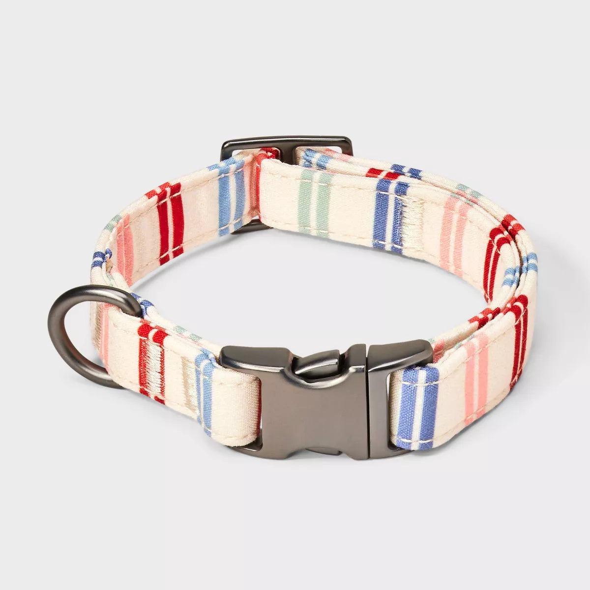 Multi Stripe Fashion Adjustable Length and Reinforced Stitching Dog Collar - Boots & Barkley