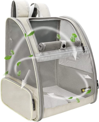 Innovative Traveler Bubble Backpack Pet Carriers for Cats and Dogs (Black)