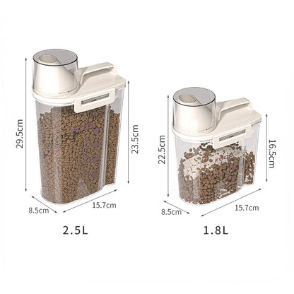 Sealed Cat Food Storage Bucket Vacuum Preservation Tank for Dog Food Moisture-Proof and Dehumidifying Pet Dog Snack Storage Box