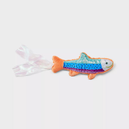 Shimmery Fish Kicker Cat Plush Toy - Boots & Barkley™