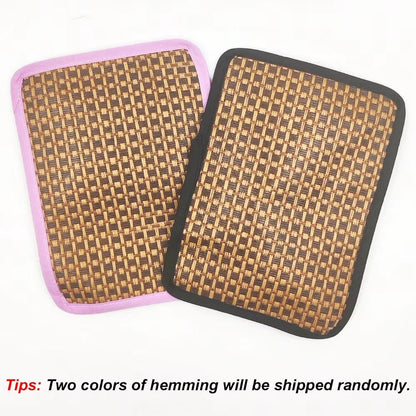 Print Sleep Bed House Rectangle Mat with Rattan Mat for Pet Small Animal Dogs Cat Rabbit Squirrel Guinea Pig Hamster All Seasons