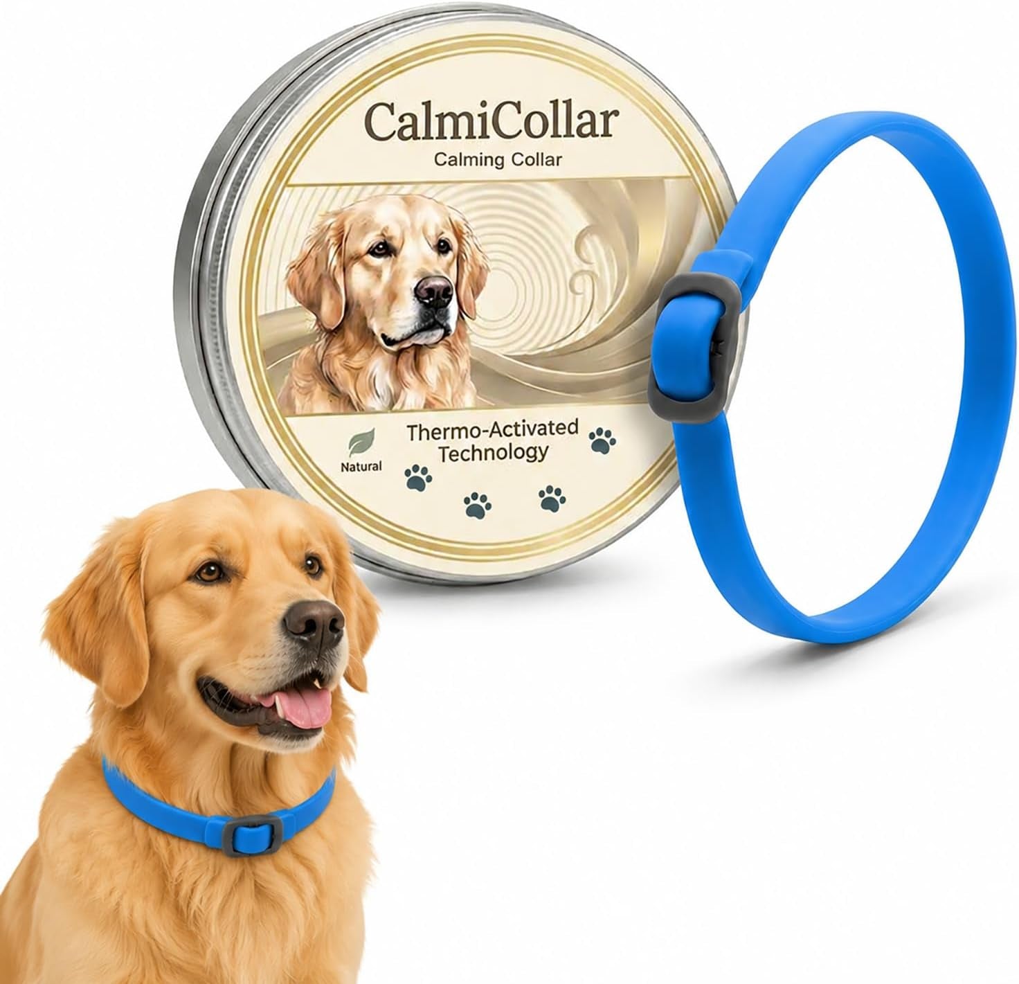 Calming Collars for Dogs - Adjustable Pheromone Therapy for All Sizes to Soothe and Relax Your Pet
