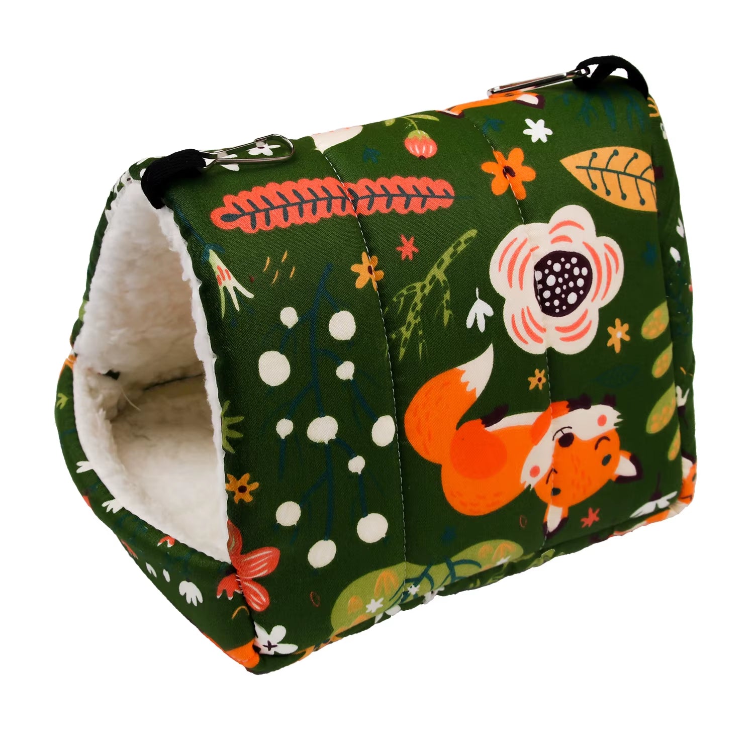 Hamster House Warm Soft Beds and Houses Rodent Cage Printed Hammock for Rats Cotton Guinea Pig Accessories Small Animals 햄스터