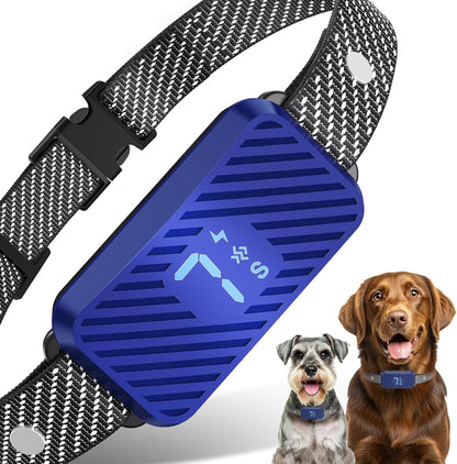 Dog Bark Collar for Large Medium Small Dogs, Effective No-Bark Collar, Smart Barking Collar, Rechargeable Bark Collar with 7-Level Sensitivity, 3 B & V Modes, Waterproof, Neon Orange
