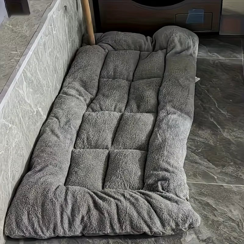 Oversized Plush Dog Cat Bed Sofa Crate Pad Ultra Soft Polyester Pet Mat for All Size Cats Dogs Adorable Rectangle Couch