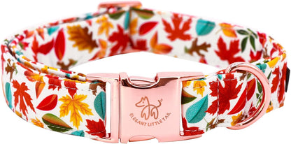 Dog Collar, Sunflower Pattern Pet Collar Durable Cute Dog Collars Summer Fall Female Pet Gift Adjustable Dog Collar for Medium Dogs