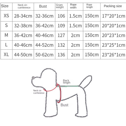 Creative Cute Pet Harness Leash Anti-Escape Adjustable Cat Chest Strap Vest No Pull Dog Collar Harness for Small Medium Dog Cat