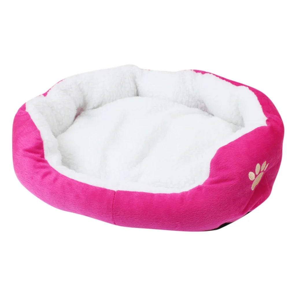 Pet Bed, Self-Warming Indoor Puppy Cushion Doghouse Soft Fleece Pet Dog Cat Bed Indoor Pillow Cuddler for Small Dogs and Cats (19.68*15.75In)