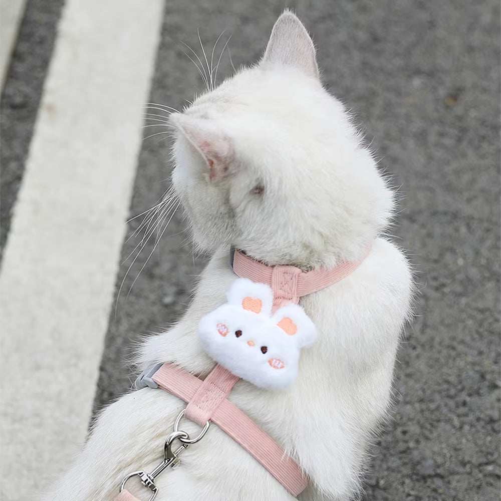 Adjustable Dog Harness for Small Dog Leash Breashable Small Cat Harness and Leash Sets Pet Harness Out Walking Dog Accessories