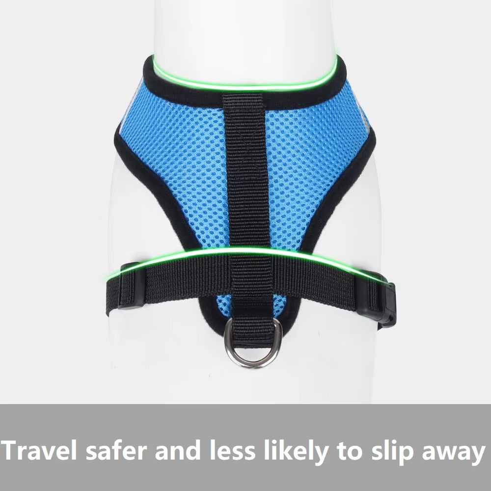 Cat Leash and Harness Cat Tent Kitten Harness Strap for Cats Neck Belt anti Escape Pets Vest Harness Dog Neck Belt MBD01