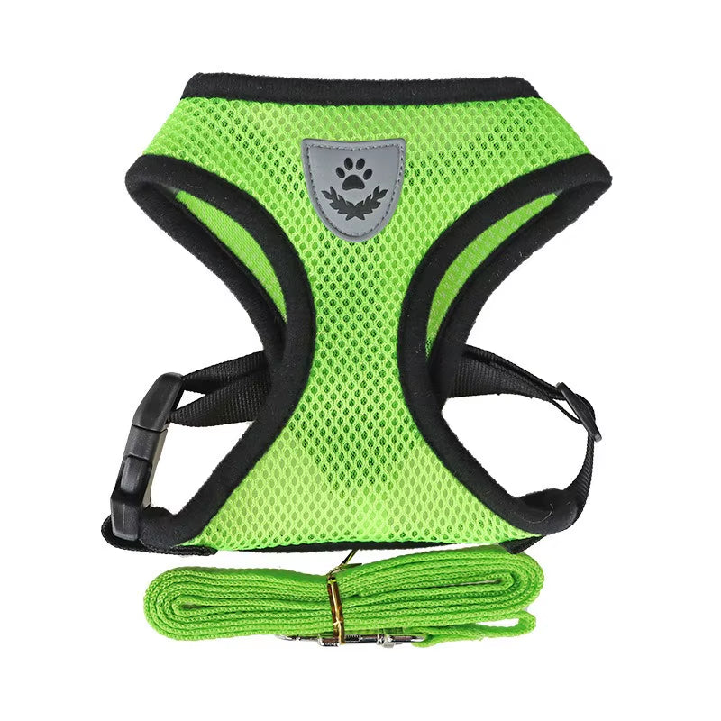 Cat Leash and Harness Cat Tent Kitten Harness Strap for Cats Neck Belt anti Escape Pets Vest Harness Dog Neck Belt MBD01
