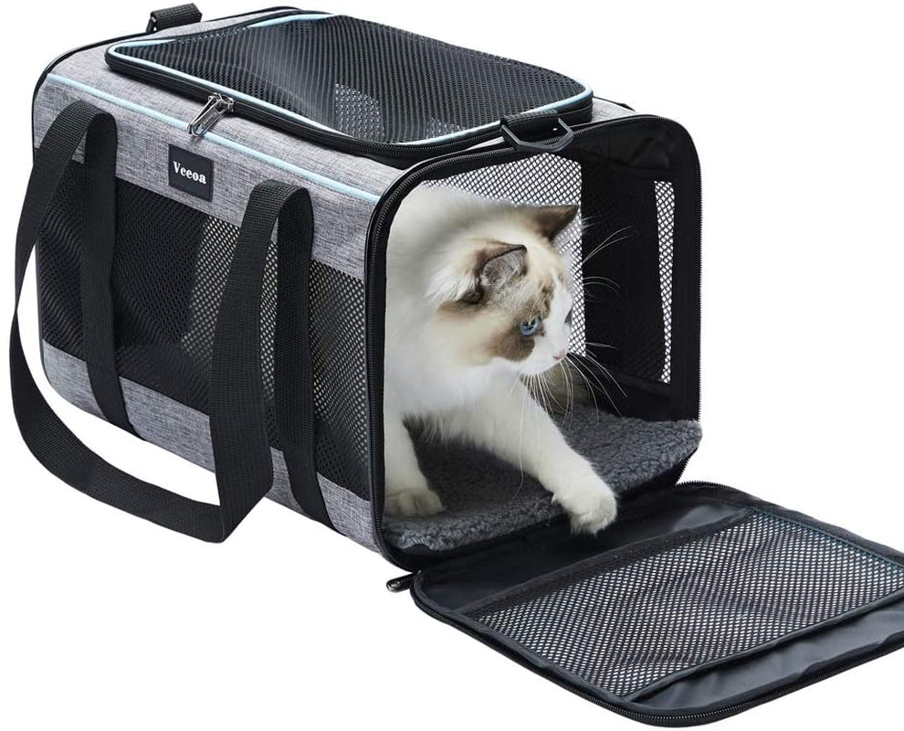 19X12X12 Inches Cat, Dog Carrier for Pets up to 22 Lbs, Soft-Sided Cat Bag Animal Carriers Travel Puppy Carry as a Toy of Fabric Pet Home