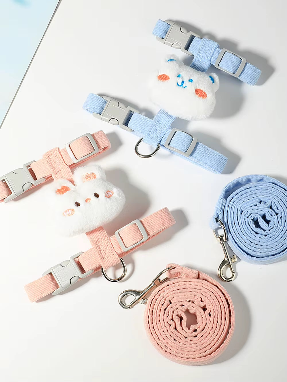 Adjustable Dog Harness for Small Dog Leash Breashable Small Cat Harness and Leash Sets Pet Harness Out Walking Dog Accessories