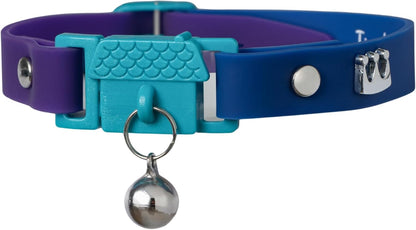Tangerine Cat Collar with Bell. Breakaway Collar. Won'T Rub Fur. Lightweight, Soft & Comfy