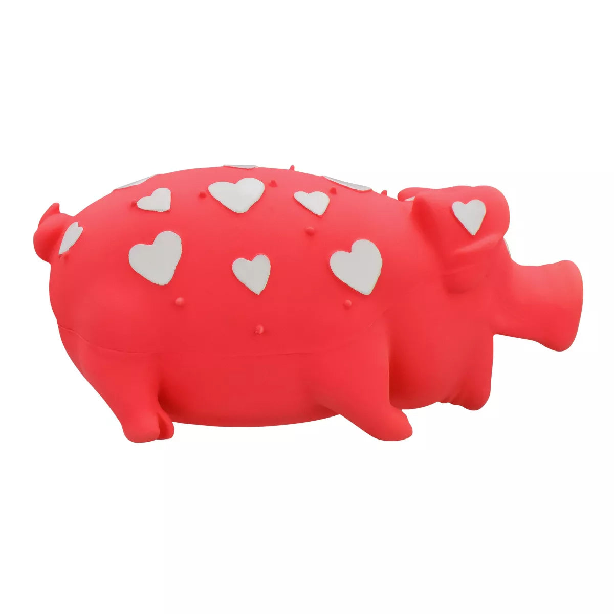 Multipet Pig Interactive Dog Toy - Red