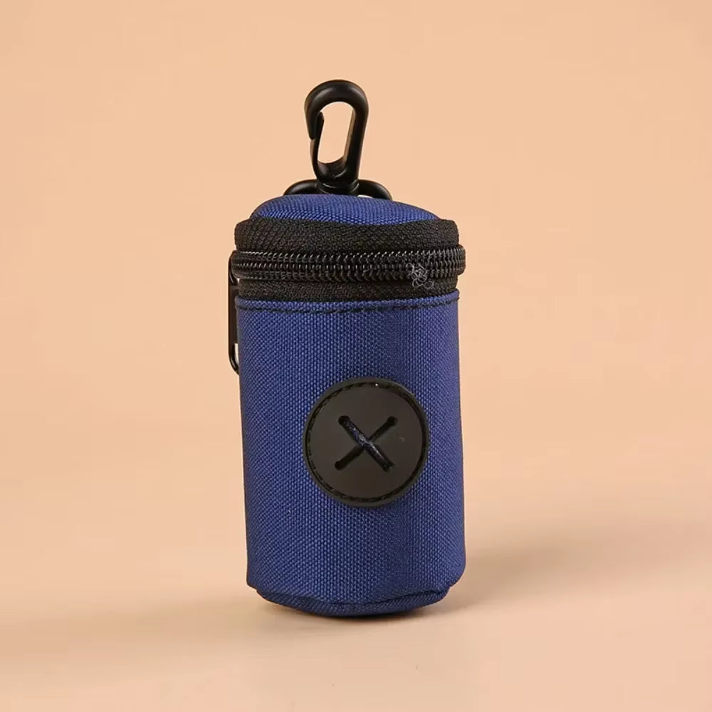 Hangable Dog Poop Bag Dispenser Zipper Dogs Walking Accessory Waste Bag Holder Portable Cute Garbage Bags Organizer Pet Supplies