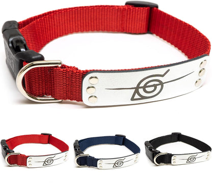 Naruto Dog Collar for Large Dogs, Medium, Xs/Small Puppy Collars – Officially Licensed Naruto Shippuden Hidden Leaf Village Anime Dog Collar, Naruto Gifts Pet Collar for Dogs Navy Rogue, MED