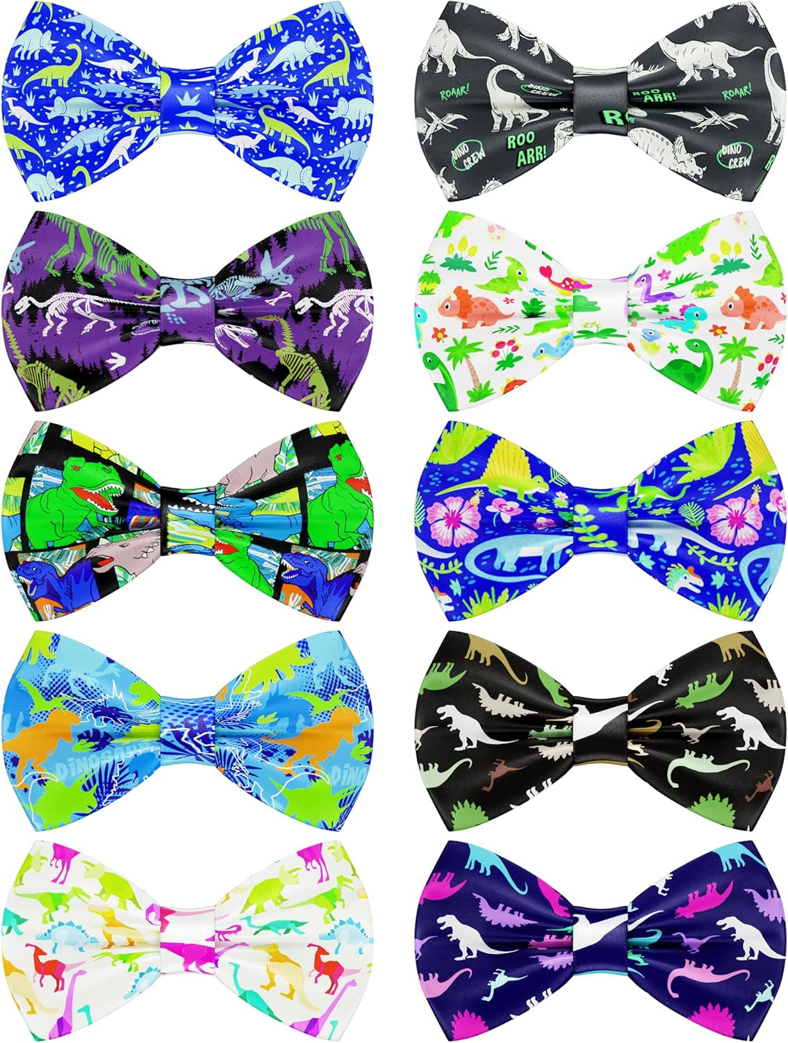 10 Pack Plaid Small Dog Bow Ties Sliding Collar Attachments Puppy Cats Classic Bowties for Medium Dogs Rainbow Bowknots Christmas Party Holiday Pet Grooming Accessories(Small)