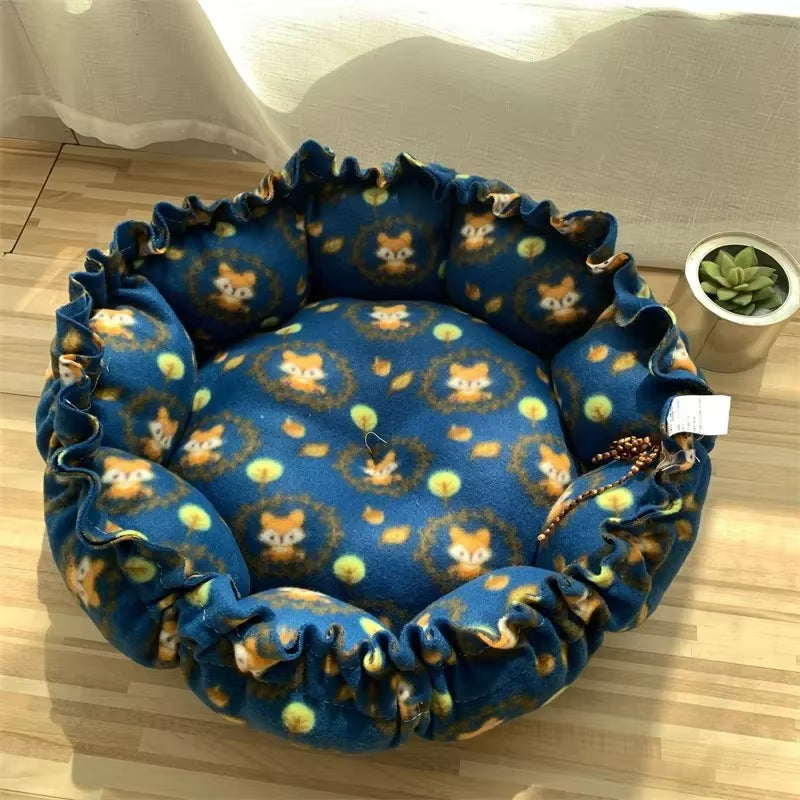 Drawstring Creative Soft Warm Nest Dual-Use Adjustable Pet Bed Nest Bed Pet Cushion for Cats Puppies Pet Supplies