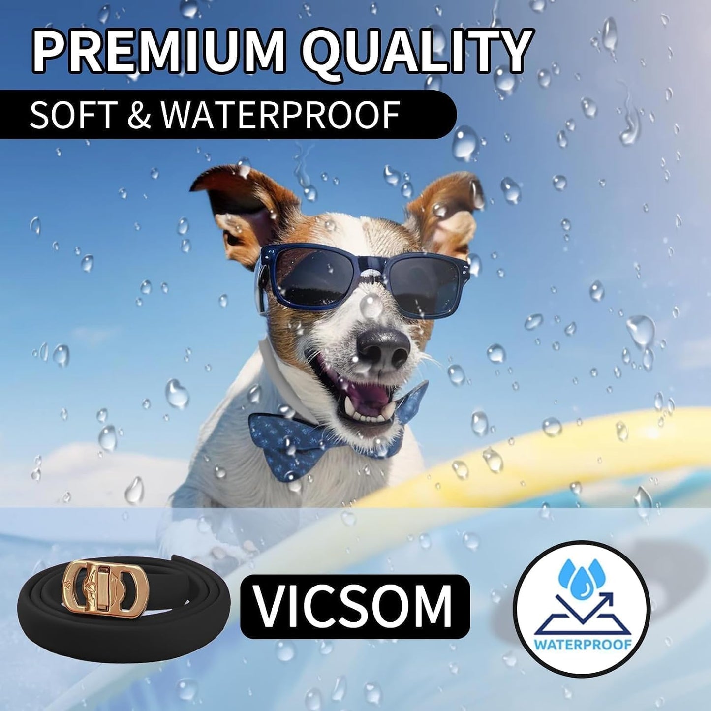 4-Pack Waterproof Flea & Tick Collars for Dogs - 32-Month Long-Lasting Pest Protection for All Breeds