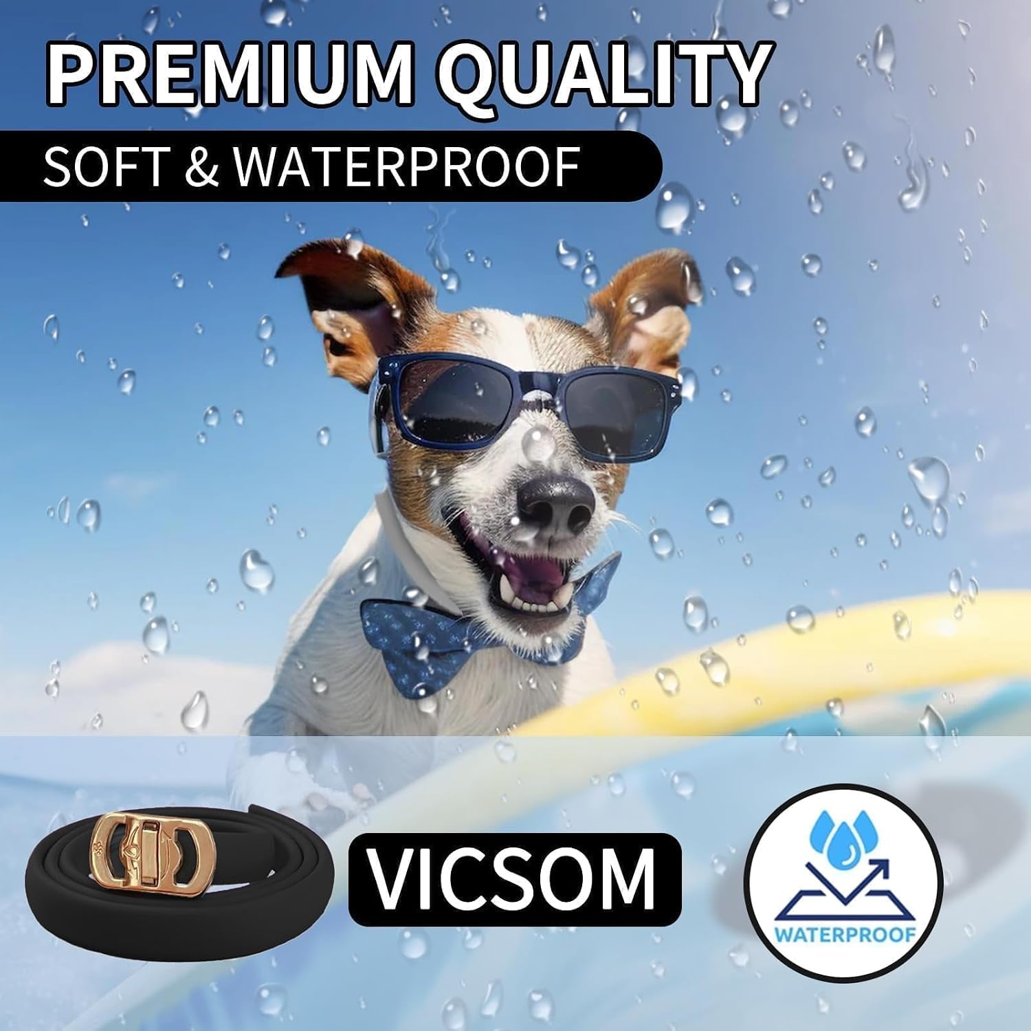 4-Pack Waterproof Flea & Tick Collars for Dogs - 32-Month Long-Lasting Pest Protection for All Breeds