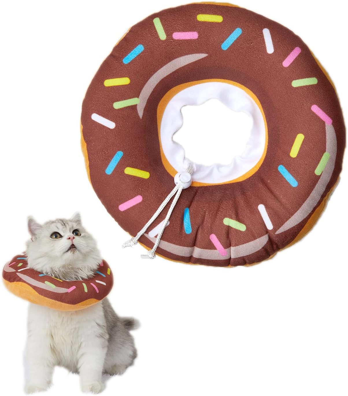 Adjustable Cat Cone Collar Soft, Cat Recovery Collar, after Surgery Neck Cone, Elizabethan Collar for Kitten